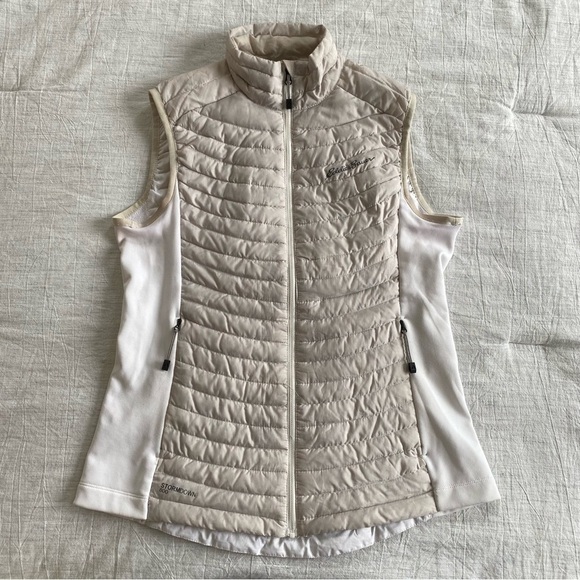 Eddie Bauer Jackets & Blazers - Eddie Bauer Storm Down 800 Silver Gray White Vest Sz XS Travel Snow Winter